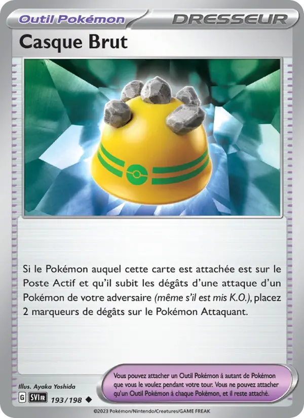 193/198 - Casque Brut — Carte Pokémon Écarlate et Violet 193/198