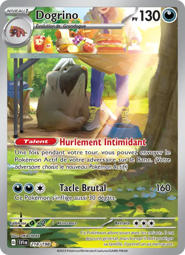 Dogrino — Carte Pokémon 218 Écarlate et Violet
