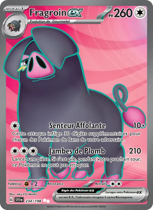 Fragroin-ex — Carte Pokémon 234 Écarlate et Violet