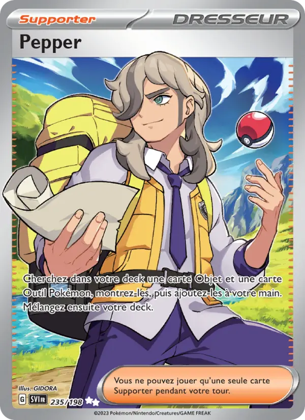 235/198 - Pepper — Carte Pokémon Écarlate et Violet 235/198