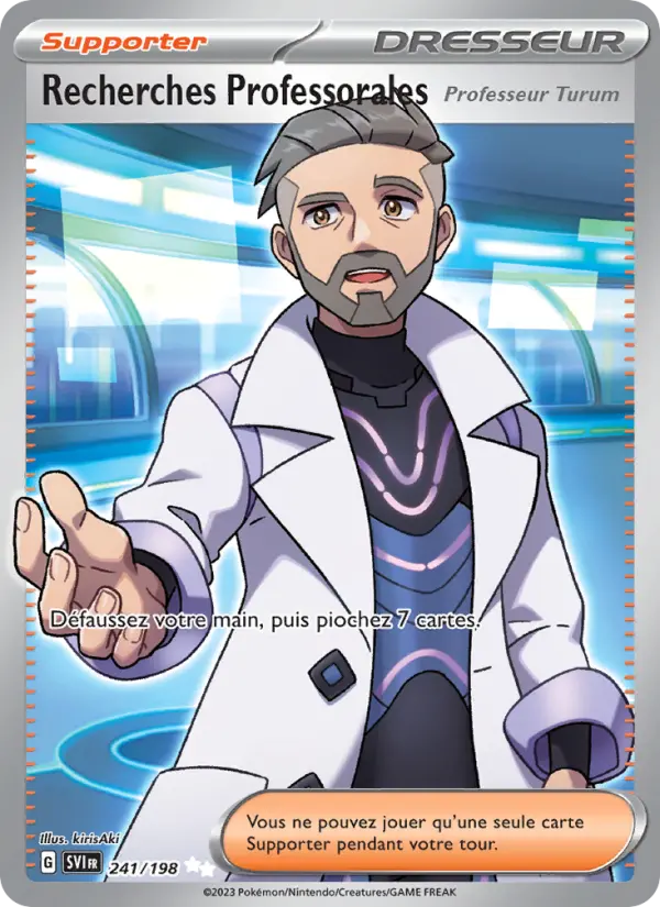 241/198 - Recherches Professorales — Carte Pokémon Écarlate et Violet 241/198