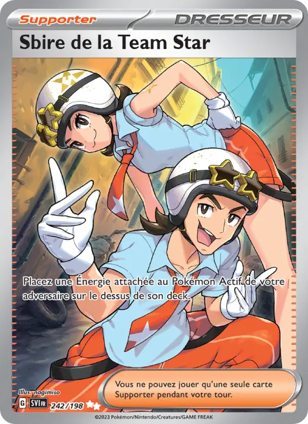 242/198 - Sbire de la Team Star — Carte Pokémon Écarlate et Violet 242/198