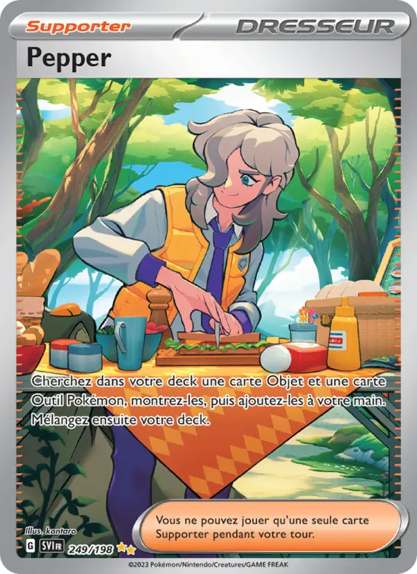 249/198 - Pepper — Carte Pokémon Écarlate et Violet 249/198