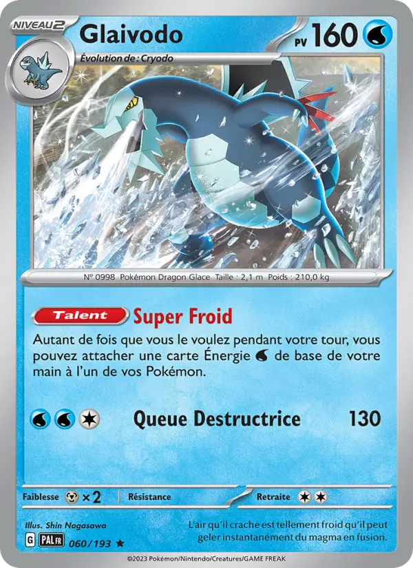 Glaivodo — Carte Pokémon 060 Évolutions à Paldea