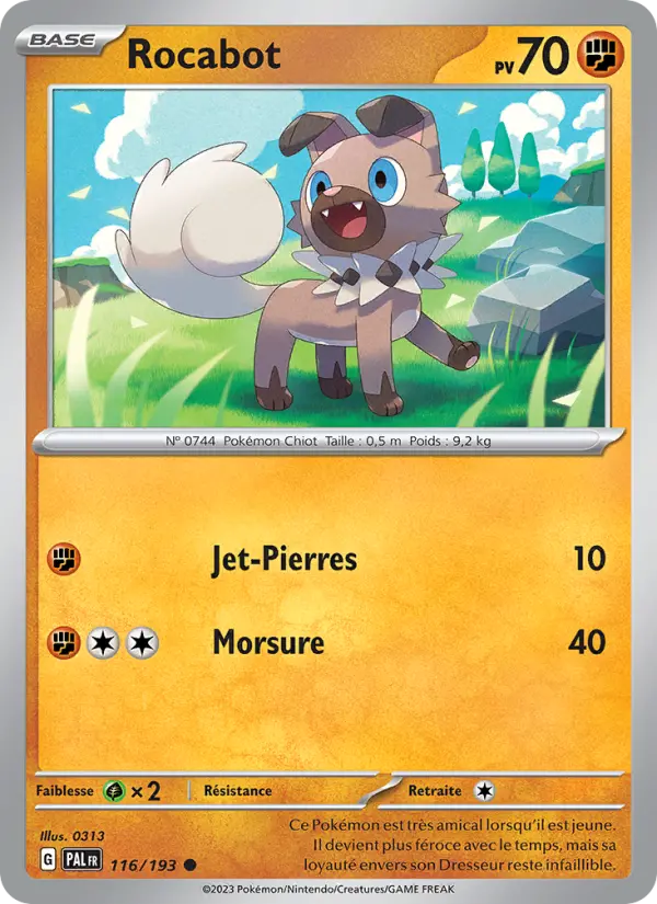 Rocabot — Carte Pokémon 116 Évolutions à Paldea
