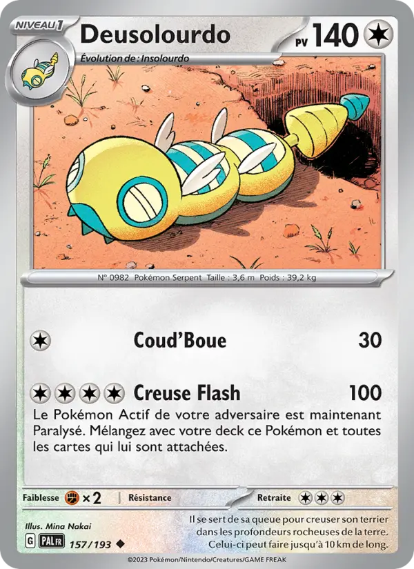 Deusolourdo — Carte Pokémon 157 Évolutions à Paldea