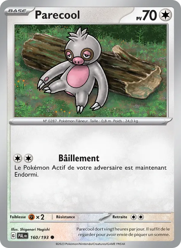 160/193 - Parecool — Carte Pokémon Évolutions à Paldea 160/193