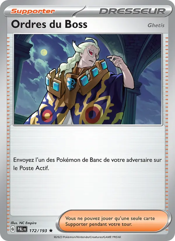 Ordres du Boss — Carte Pokémon 172 Évolutions à Paldea