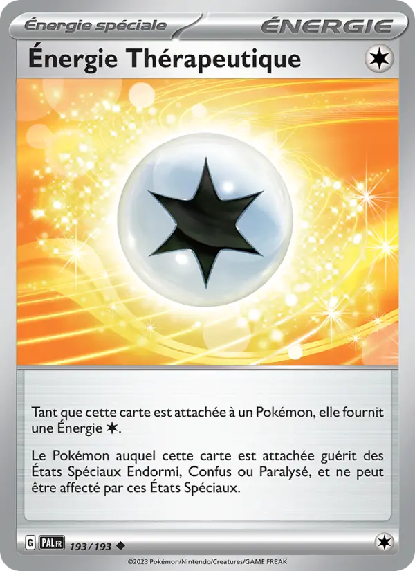 193/193 - Énergie Thérapeutique — Carte Pokémon Évolutions à Paldea 193/193