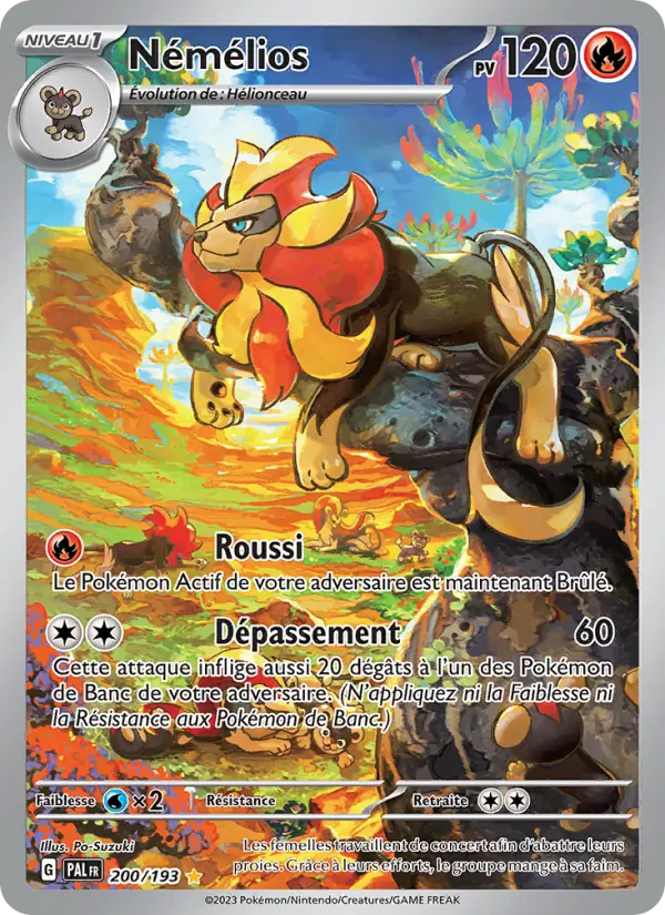 Némélios — Carte Pokémon 200 Évolutions à Paldea