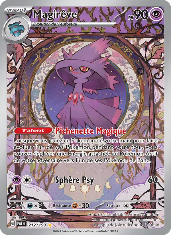 212/193 - Magirêve — Carte Pokémon Évolutions à Paldea 212/193