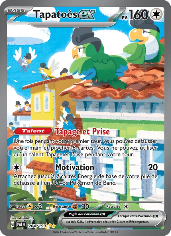 Tapatoès-ex — Carte Pokémon 264 Évolutions à Paldea