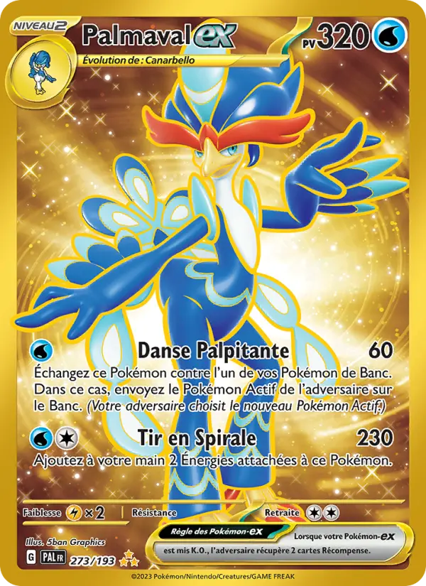 Palmaval-ex — Carte Pokémon 273 Évolutions à Paldea