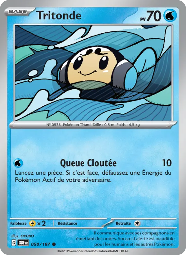 050/197 - Tritonde — Carte Pokémon Flammes Obsidiennes 050/197