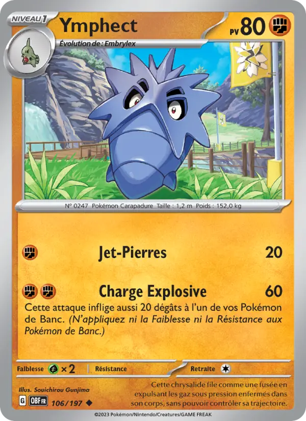Ymphect — Carte Pokémon 106 Flammes Obsidiennes