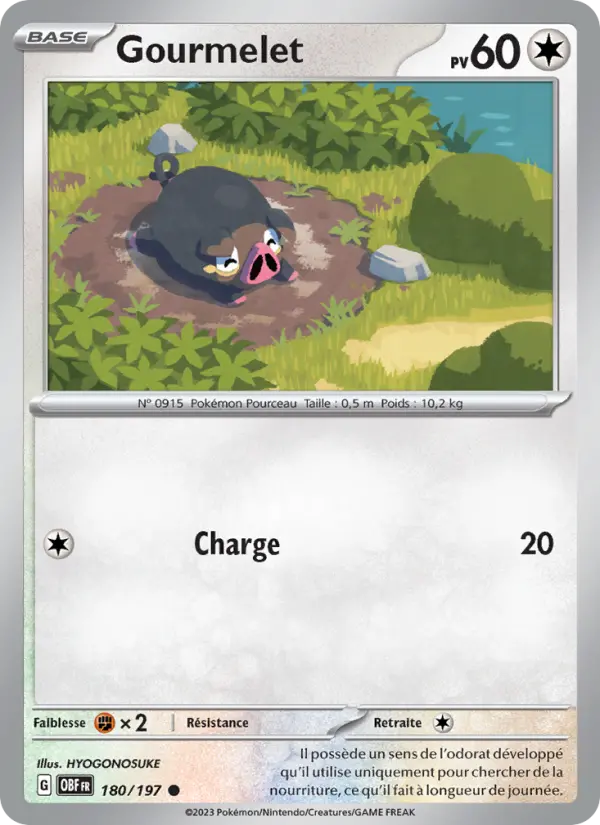 Gourmelet — Carte Pokémon 180 Flammes Obsidiennes