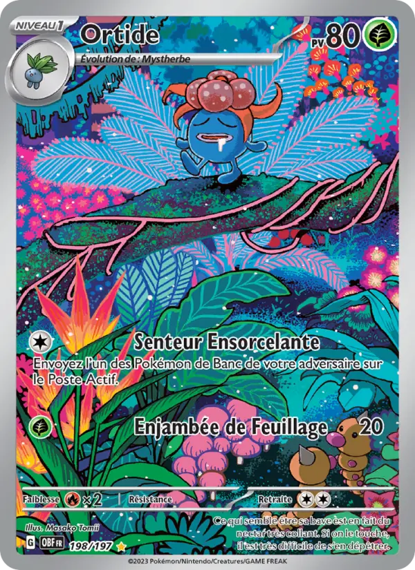 Ortide — Carte Pokémon 198 Flammes Obsidiennes