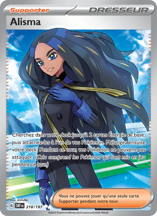 218/197 - Alisma — Carte Pokémon Flammes Obsidiennes 218/197