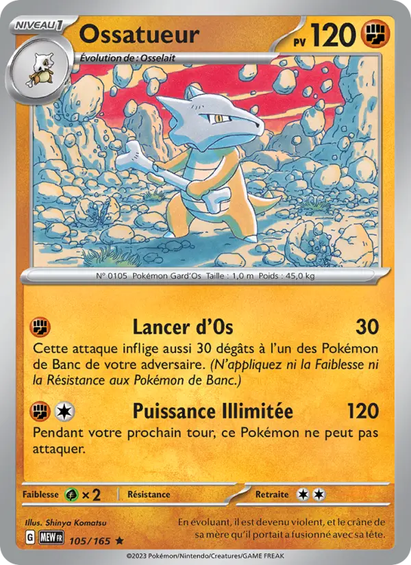 Ossatueur — Carte Pokémon 105 151