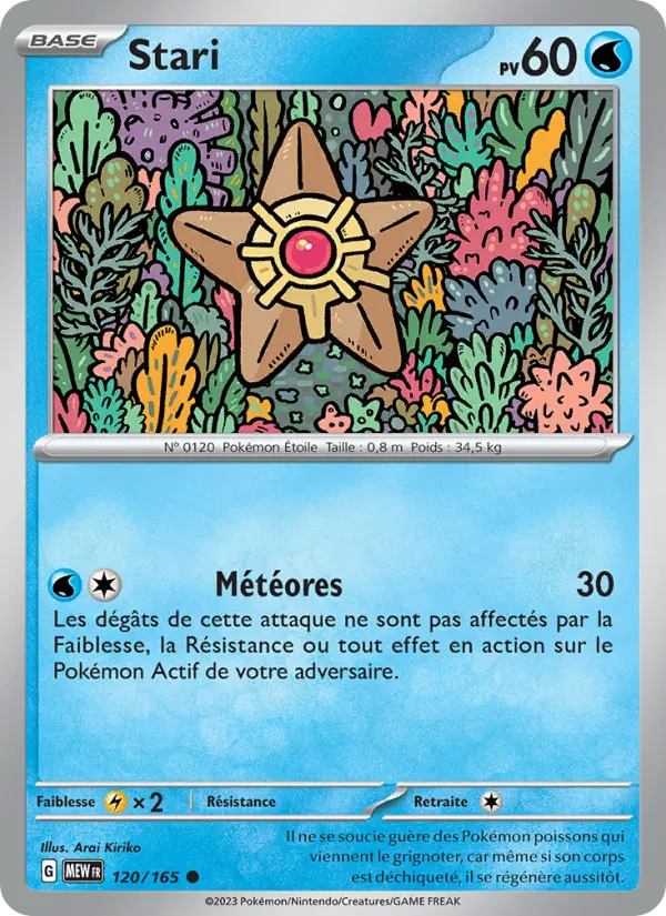 120/165 - Stari — Carte Pokémon 151 120/165
