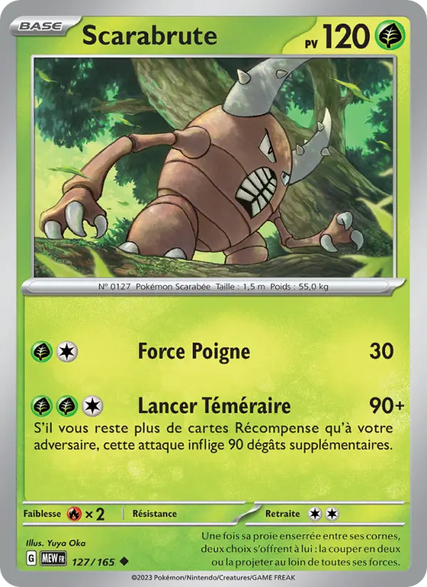 Scarabrute — Carte Pokémon 127 151