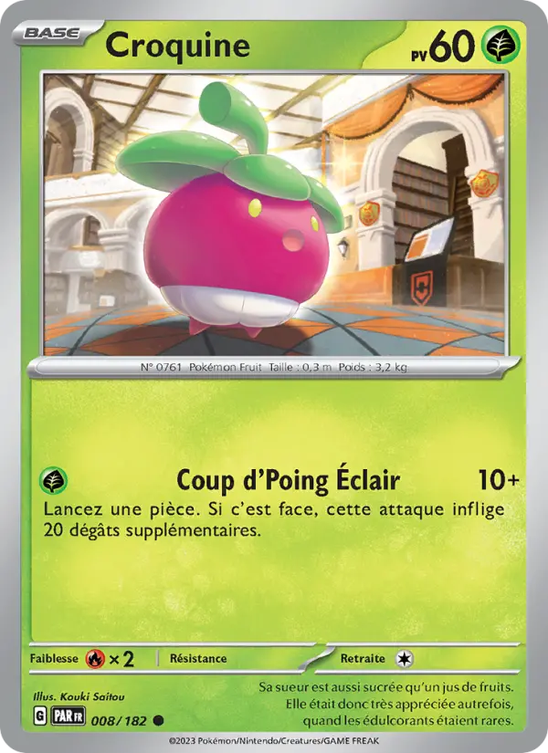 Croquine — Carte Pokémon 008 Faille Paradoxe