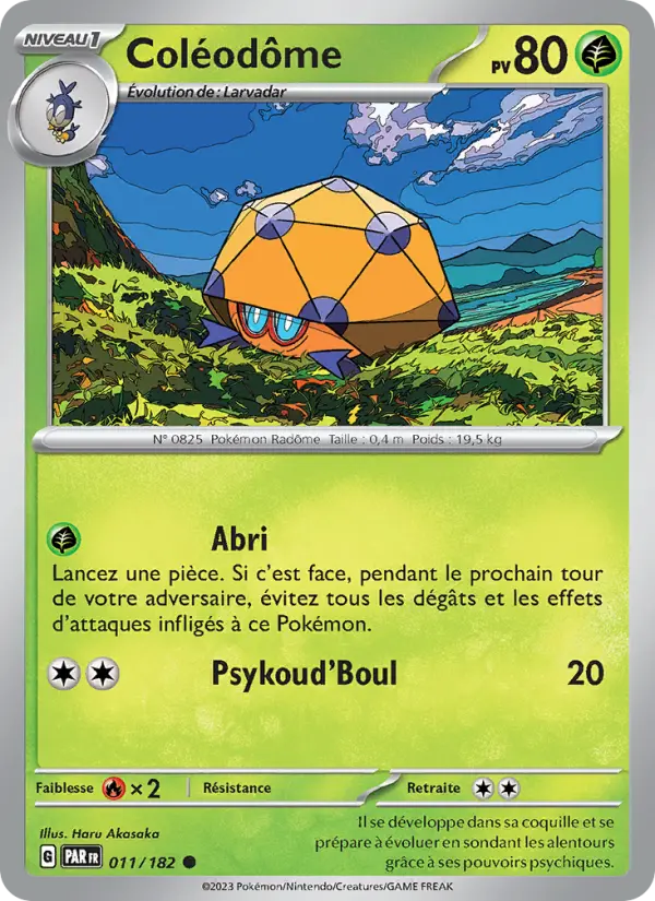 Coléodôme — Carte Pokémon 011 Faille Paradoxe