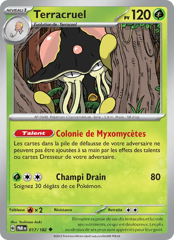 Terracruel — Carte Pokémon 017 Faille Paradoxe
