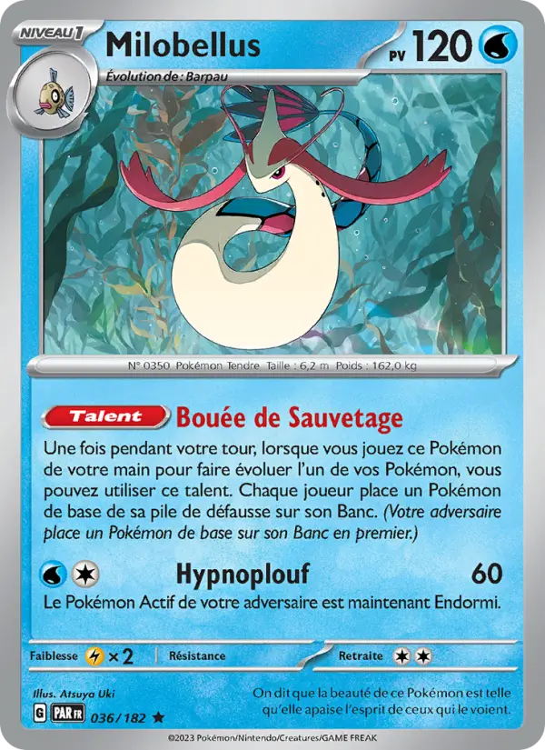 036/182 - Milobellus — Carte Pokémon Faille Paradoxe 036/182