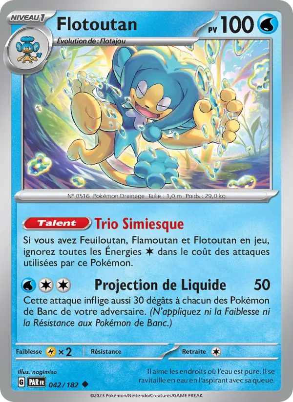 042/182 - Flotoutan — Carte Pokémon Faille Paradoxe 042/182