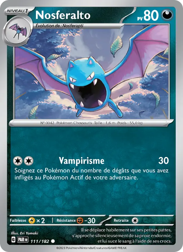 111/182 - Nosferalto — Carte Pokémon Faille Paradoxe 111/182