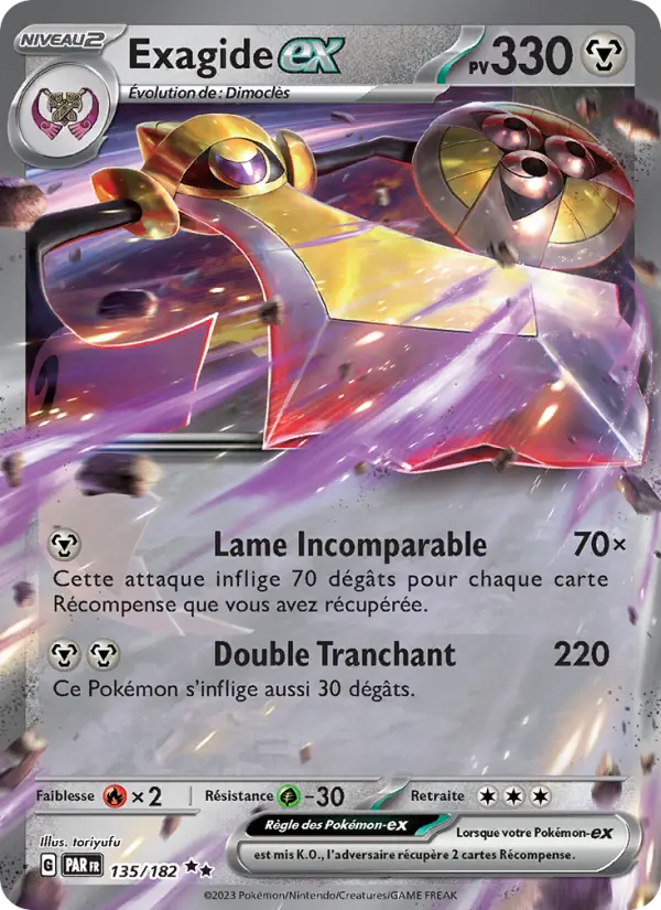 Exagide-ex — Carte Pokémon 135 Faille Paradoxe