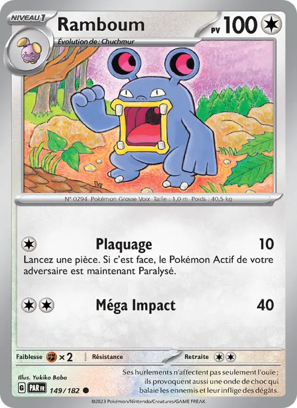 149/182 - Ramboum — Carte Pokémon Faille Paradoxe 149/182