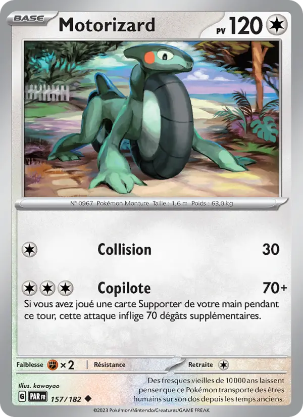 Motorizard — Carte Pokémon 157 Faille Paradoxe