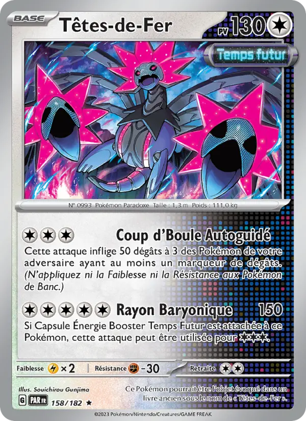 Têtes-de-Fer — Carte Pokémon 158 Faille Paradoxe