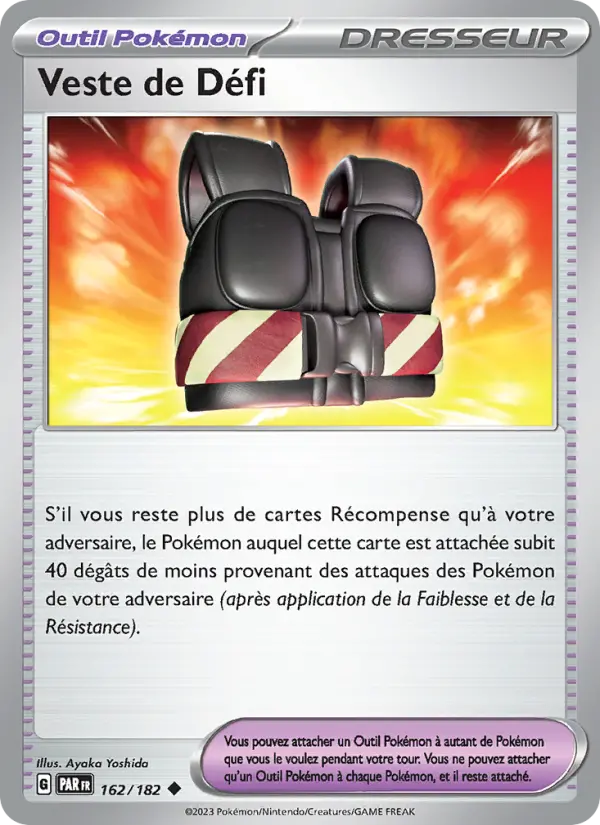 162/182 - Veste de Défi — Carte Pokémon Faille Paradoxe 162/182