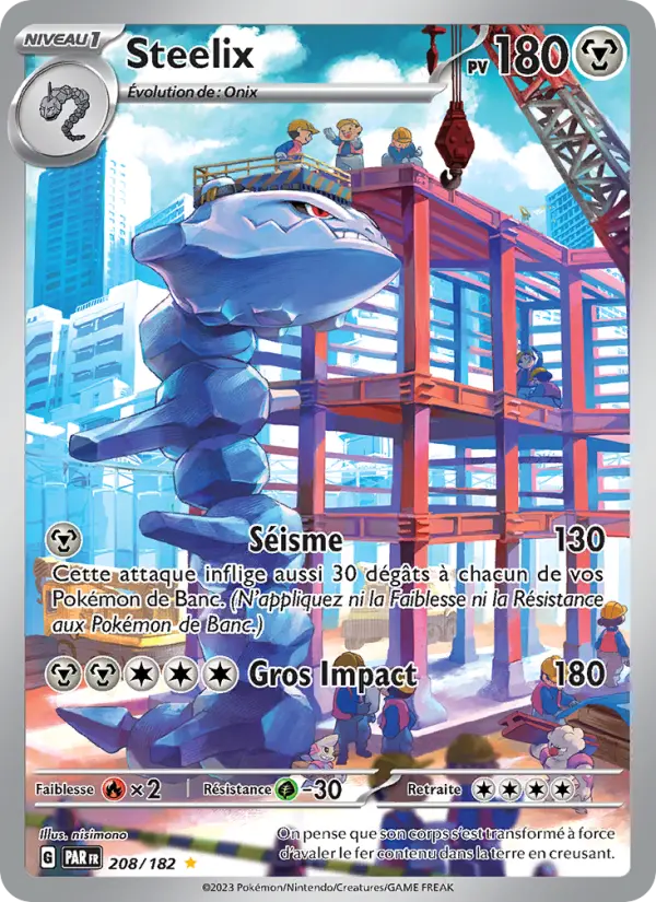 Steelix — Carte Pokémon 208 Faille Paradoxe