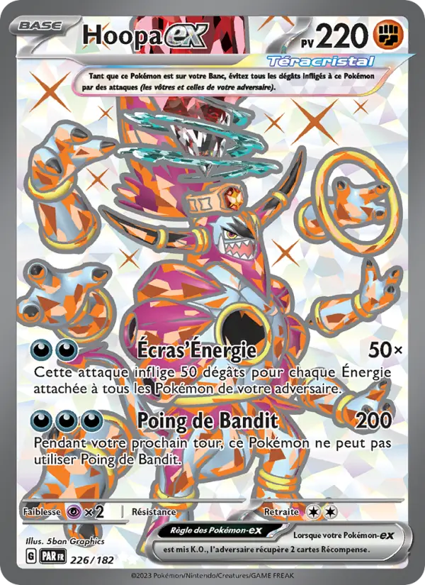 226/182 - Hoopa EX — Carte Pokémon Faille Paradoxe 226/182