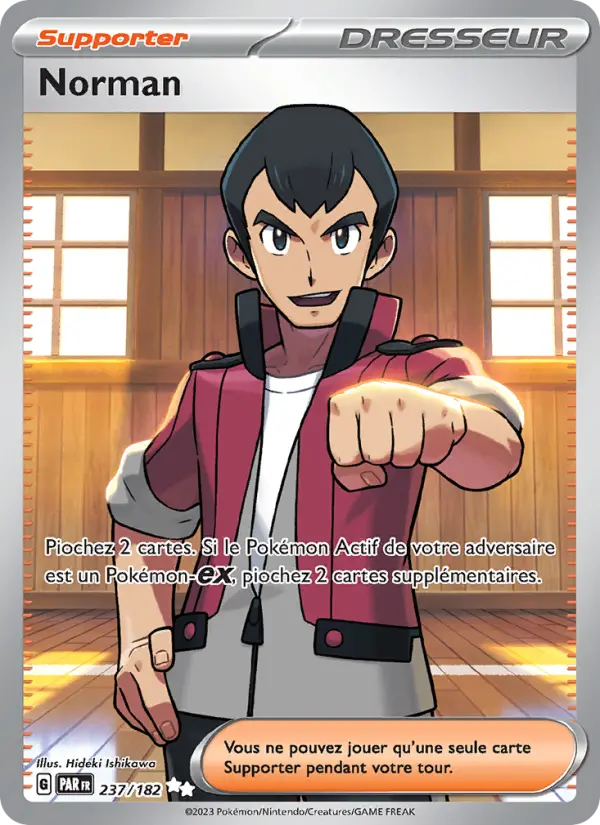 237/182 - Norman — Carte Pokémon Faille Paradoxe 237/182