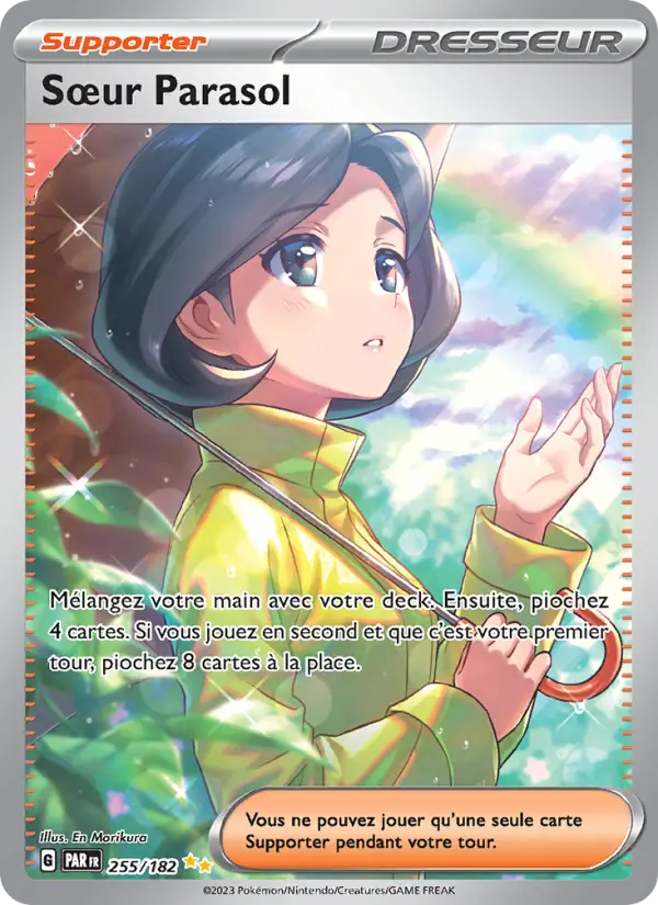 255/182 - Sœur Parasol — Carte Pokémon Faille Paradoxe 255/182