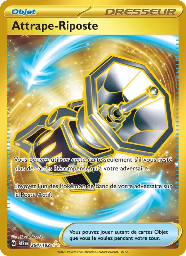264/182 - Attrape-Riposte — Carte Pokémon Faille Paradoxe 264/182