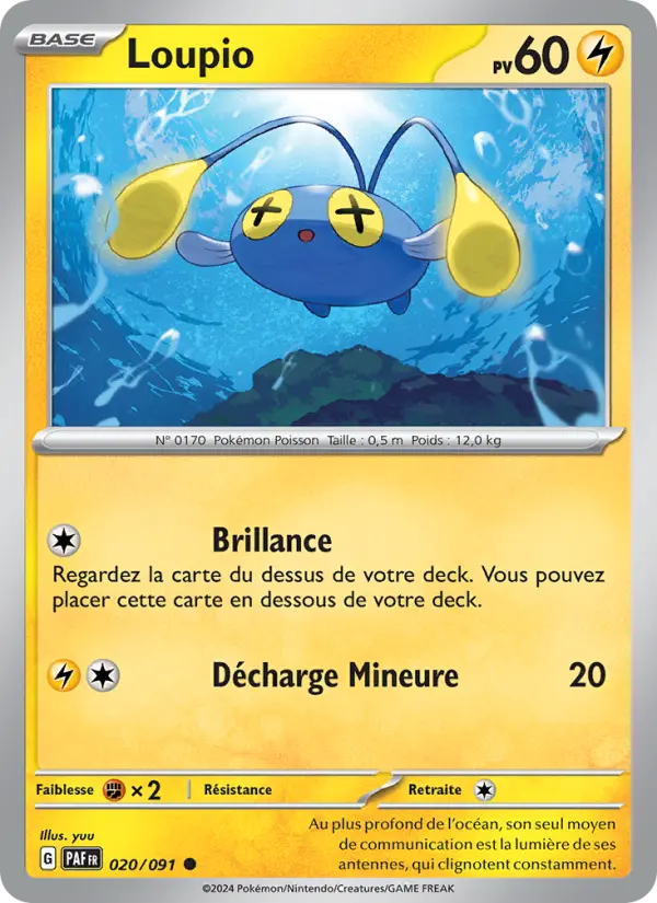 020/091 - Loupio — Carte Pokémon Destinées de Paldea 020/91