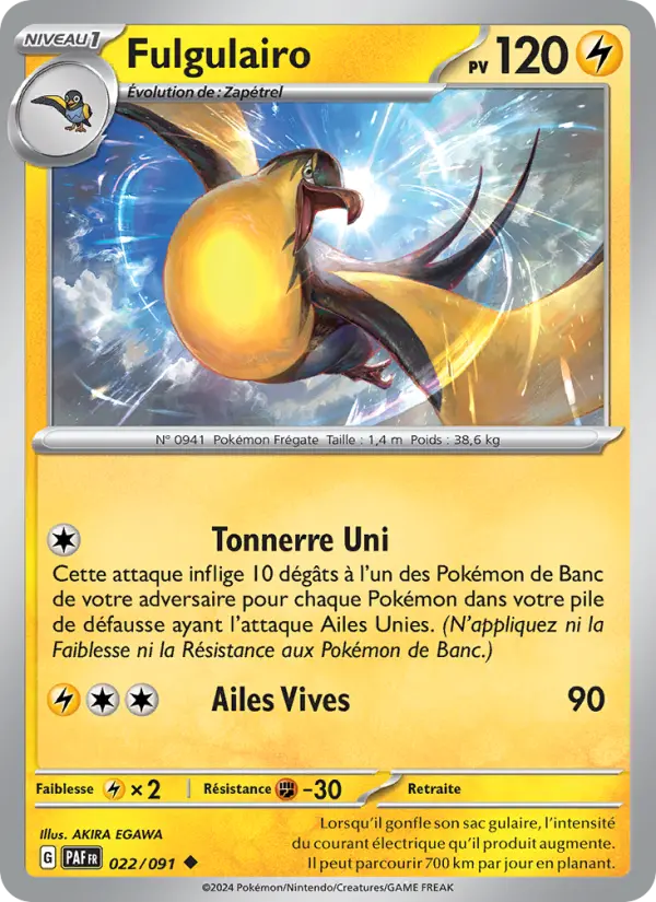 Fulgulairo — Carte Pokémon 022 Destinées de Paldea