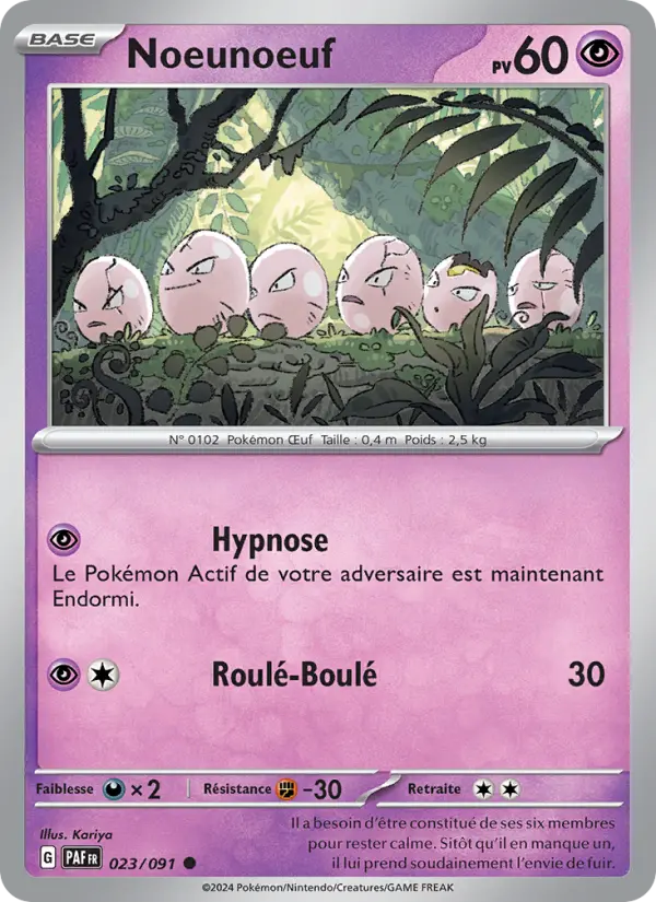 023/091 - Noeunoeuf — Carte Pokémon Destinées de Paldea 023/91
