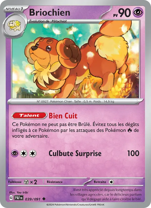Briochien — Carte Pokémon 039 Destinées de Paldea