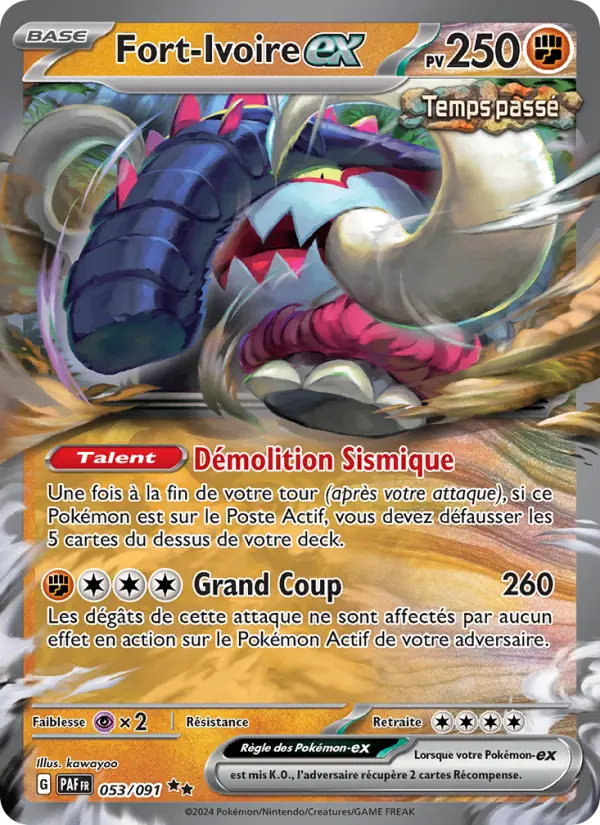 Fort-Ivoire-ex — Carte Pokémon 053 Destinées de Paldea