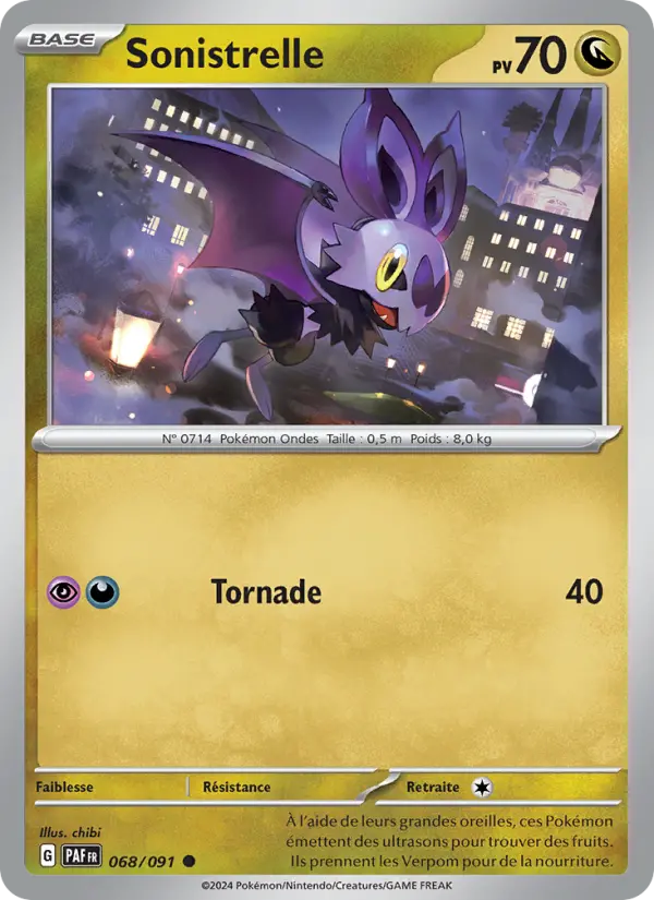 068/091 - Sonistrelle — Carte Pokémon Destinées de Paldea 068/91