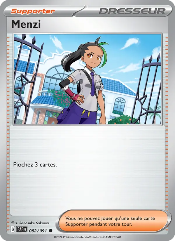 082/091 - Menzi — Carte Pokémon Destinées de Paldea 082/91