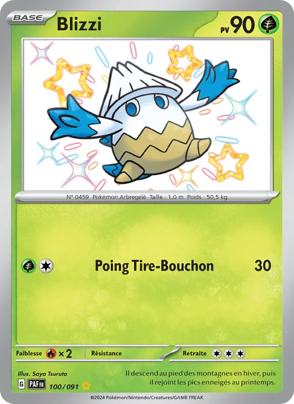 100/091 - Blizzi — Carte Pokémon Destinées de Paldea 100/91