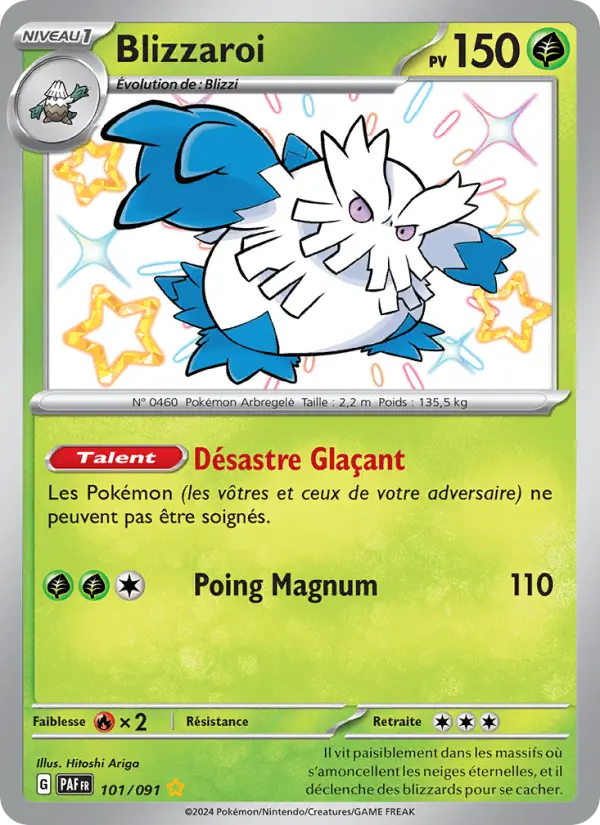 101/091 - Blizzaroi — Carte Pokémon Destinées de Paldea 101/91